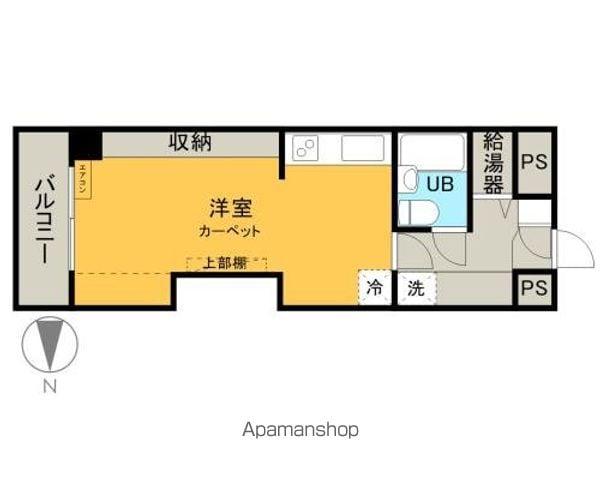 ライオンズマンション中央(ワンルーム/2階)の間取り写真