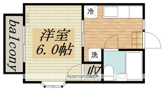 シングルス平井(1K/2階)の間取り写真