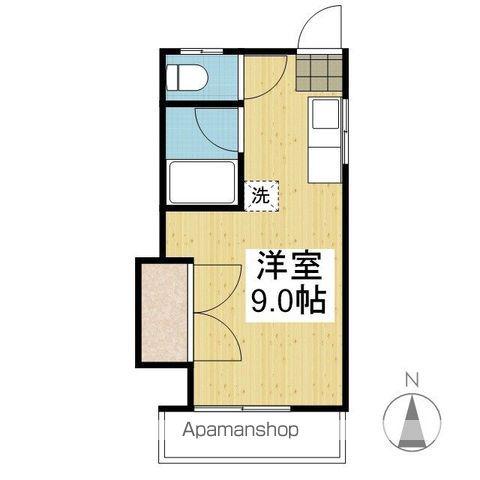 ランバー24(ワンルーム/1階)の間取り写真