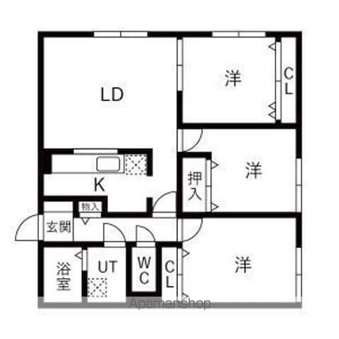 グランパ81(3LDK/2階)の間取り写真