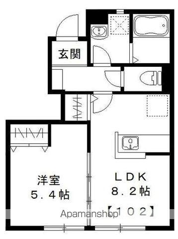 LUCE SOLARE(1LDK/1階)の間取り写真