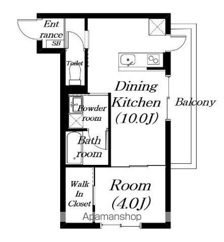 アルデーア(1LDK/2階)の間取り写真