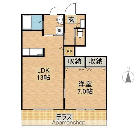 センチュリーH(1LDK/1階)の間取り写真