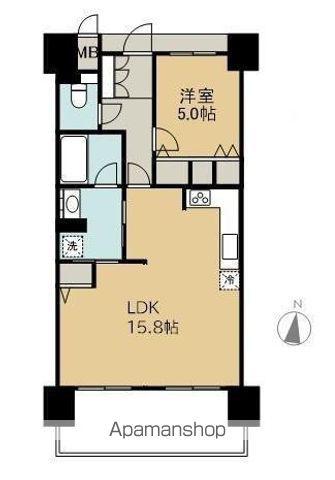 アルファステイツ中庄駅前Ⅱ(1LDK/9階)の間取り写真