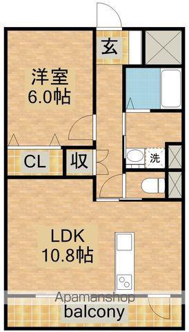 ディアコートKⅦ(1LDK/1階)の間取り写真