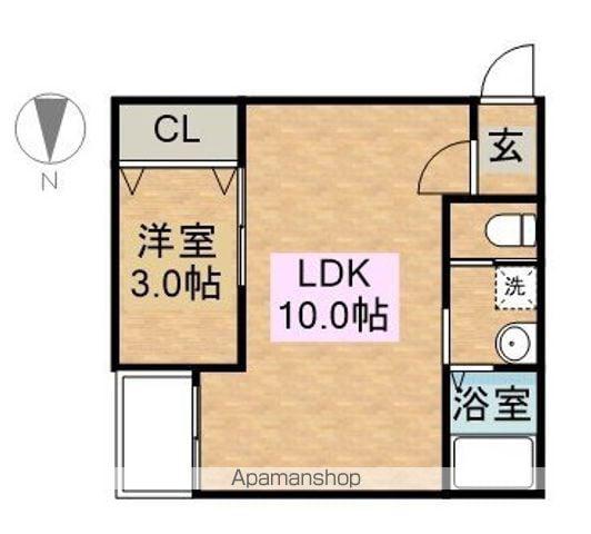 WARREN KOYO Ⅰ(1LDK/1階)の間取り写真