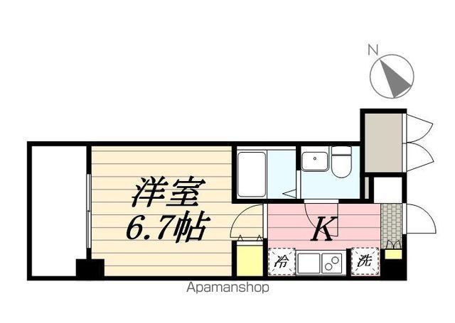 S-RESIDENCE松戸BENE(1K/1階)の間取り写真