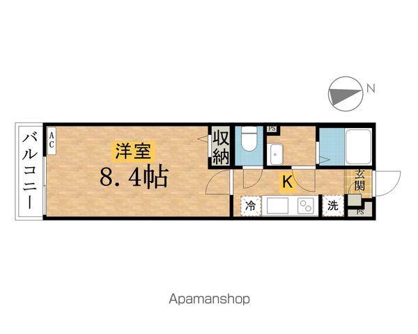 リブリ・トリポリスⅠ(1K/1階)の間取り写真