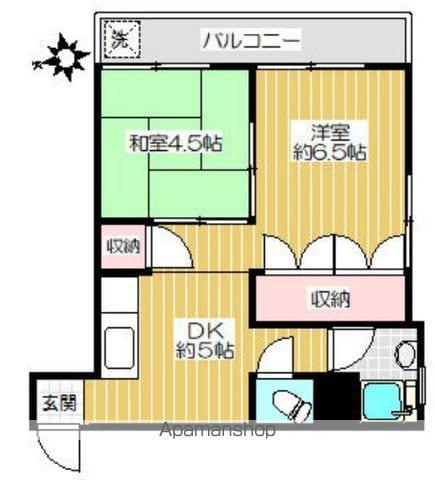 フォトリス荻窪(2DK/3階)の間取り写真