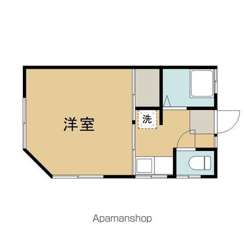 コーポ福昭(1K/2階)の間取り写真