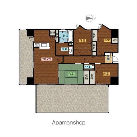 MFPRコート宮町(4LDK/9階)の間取り写真