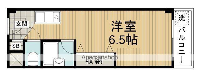 パレスコート石橋(1K/2階)の間取り写真