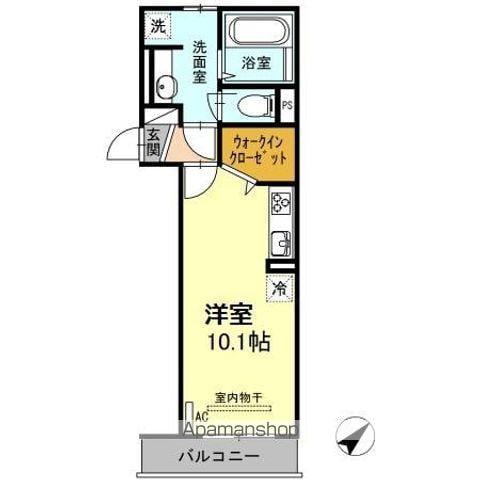 シャルマン彩Ⅱ(ワンルーム/2階)の間取り写真