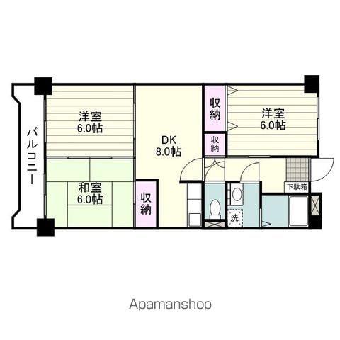 アマランス西田(3DK/5階)の間取り写真