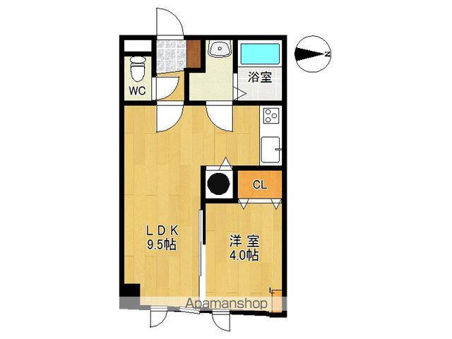 アイビーW(1LDK/2階)の間取り写真