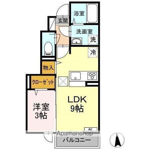 HEIZEN(1LDK/1階)の間取り写真