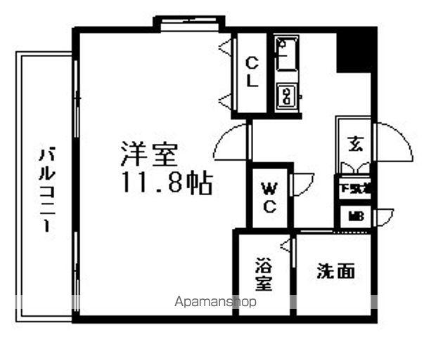 クレシェール大須(1K/8階)の間取り写真