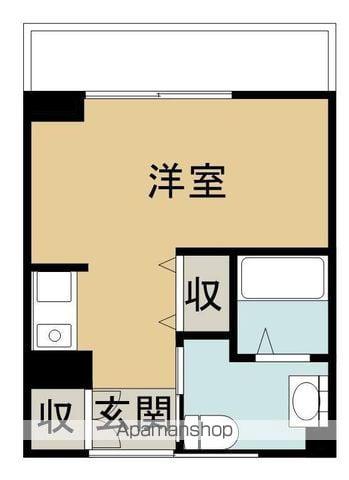 クレスト中府(ワンルーム/5階)の間取り写真