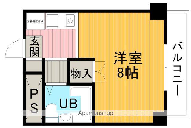 ベルパレス豊中(ワンルーム/1階)の間取り写真