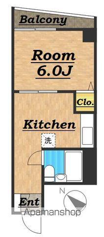 プレスティージ(1K/3階)の間取り写真