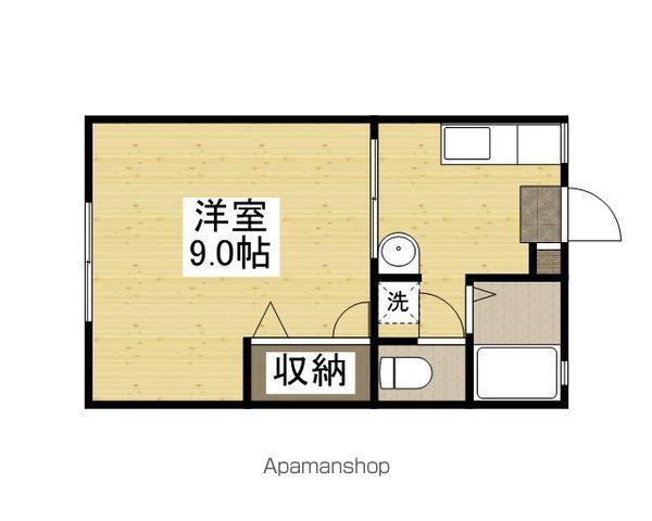 コーポステップⅡ(1K/2階)の間取り写真