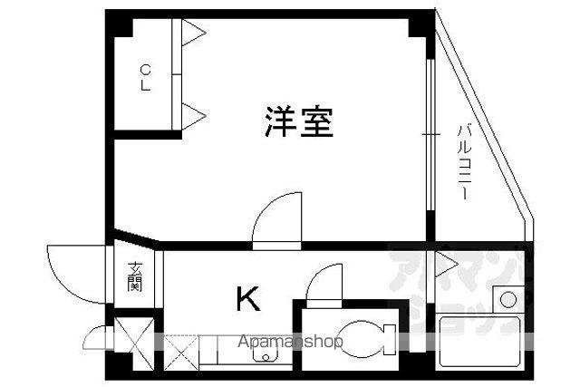 スペシャリー丸太町(1K/5階)の間取り写真