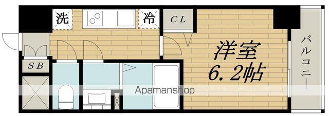 スプランディッド5(1K/6階)の間取り写真