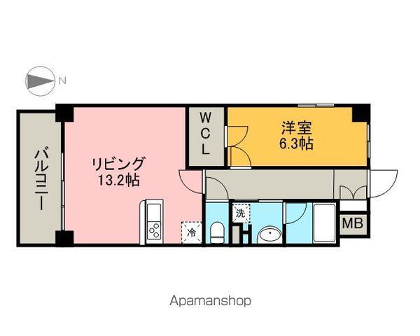 ムーラン マグノリア(1LDK/4階)の間取り写真