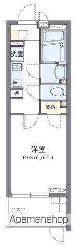 クレイノオルゲント3号(1K/1階)の間取り写真