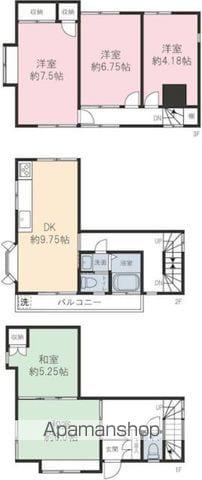 シャトレKAMIYA(5DK/3階)の間取り写真