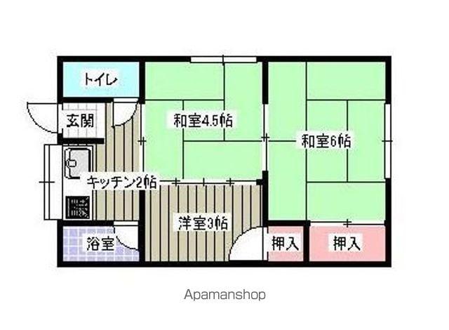 TKハイツ(2K/2階)の間取り写真