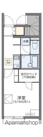 レオネクストマイヒルズ8843(1K/1階)の間取り写真
