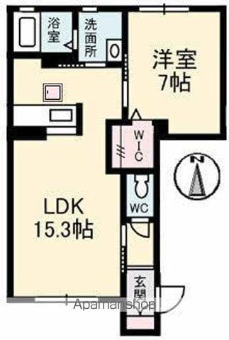 プロヌーブ三条(1LDK/1階)の間取り写真