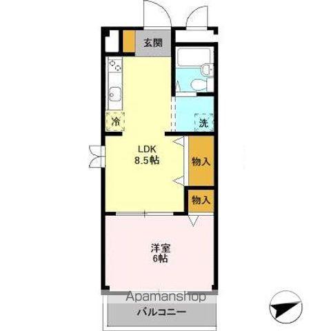 グランドメゾン緑町(1LDK/3階)の間取り写真