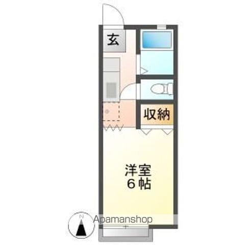 サンシティ井上2(1K/2階)の間取り写真