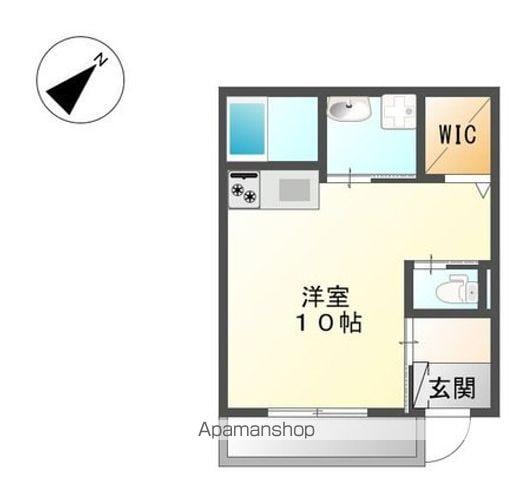 アスパイア(ワンルーム/1階)の間取り写真