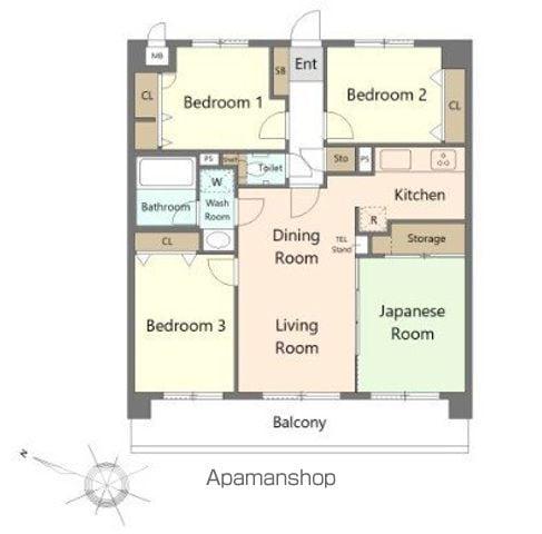 コアマンション空港南(4LDK/5階)の間取り写真
