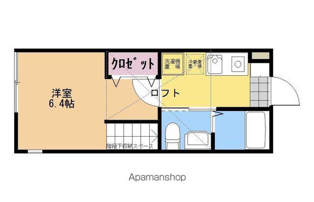 ブエナビスタ(1K/2階)の間取り写真