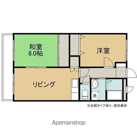 BREZZA(2LDK/3階)の間取り写真