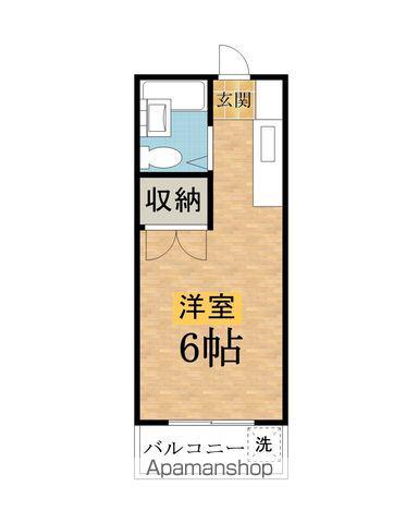 菊井コーポ(ワンルーム/2階)の間取り写真