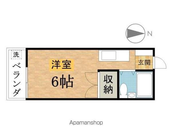 メゾンクレール(ワンルーム/1階)の間取り写真