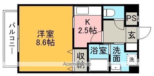 ロイヤルビラ南小坂(1K/5階)の間取り写真