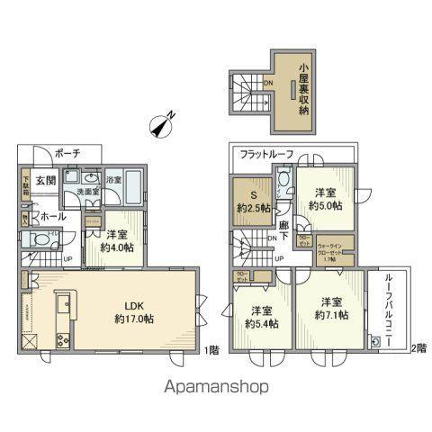 西武池袋・豊島線 石神井公園駅 徒歩15分 2階建 築8年(4SLDK)の間取り写真