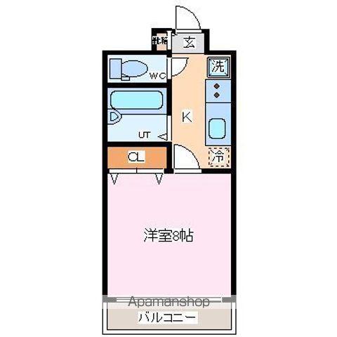 コージーコートこもれび館(1K/2階)の間取り写真