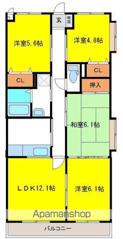 OTHマンション(4LDK/1階)の間取り写真
