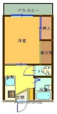 メゾン伏木(1K/3階)の間取り写真