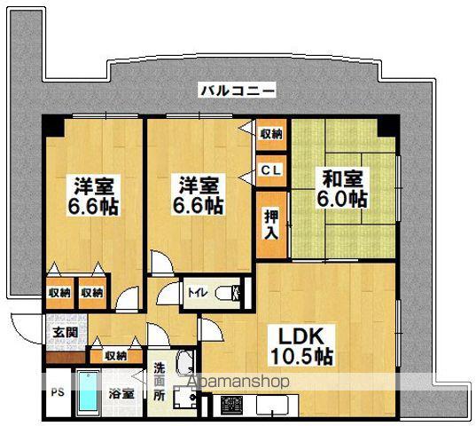 ノービレオプス(3LDK/5階)の間取り写真