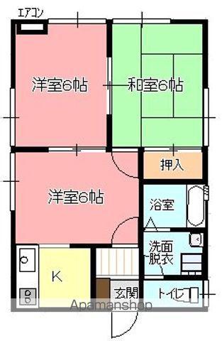 ベルハイツ(3K/1階)の間取り写真