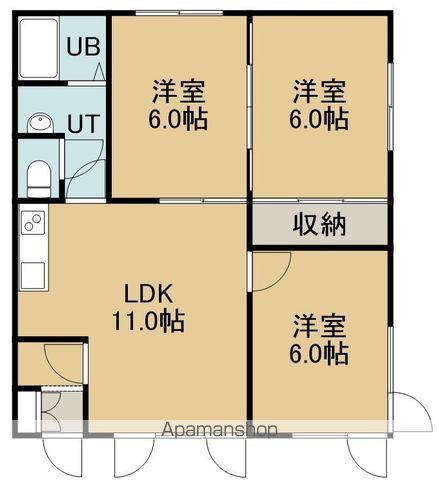 シティーハウス88(3LDK/2階)の間取り写真