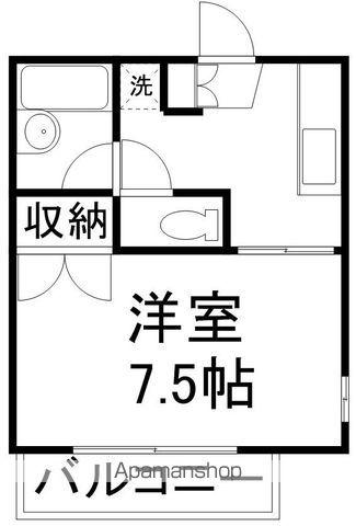 ハイツゆめ21(1K/2階)の間取り写真